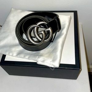 Gucci Marmot Belt Silver